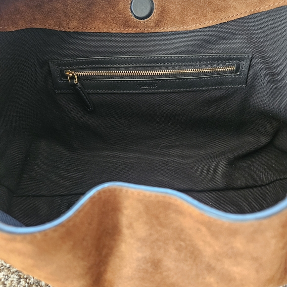 LIKE NEW SUEDE MADEWELL MYLIE BAG RUSSET - Picture 4 of 6